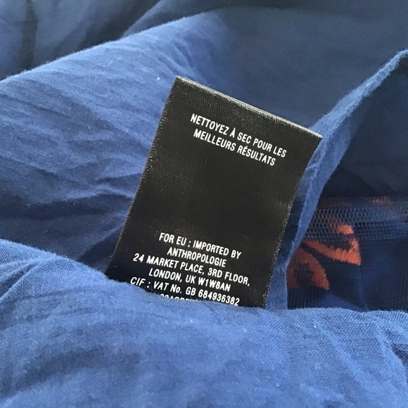 Anthropologie Meadow Rue Sleeveless Floral Embroidered “Hart Of Dixie “ Dress 0 - Picture 11 of 11